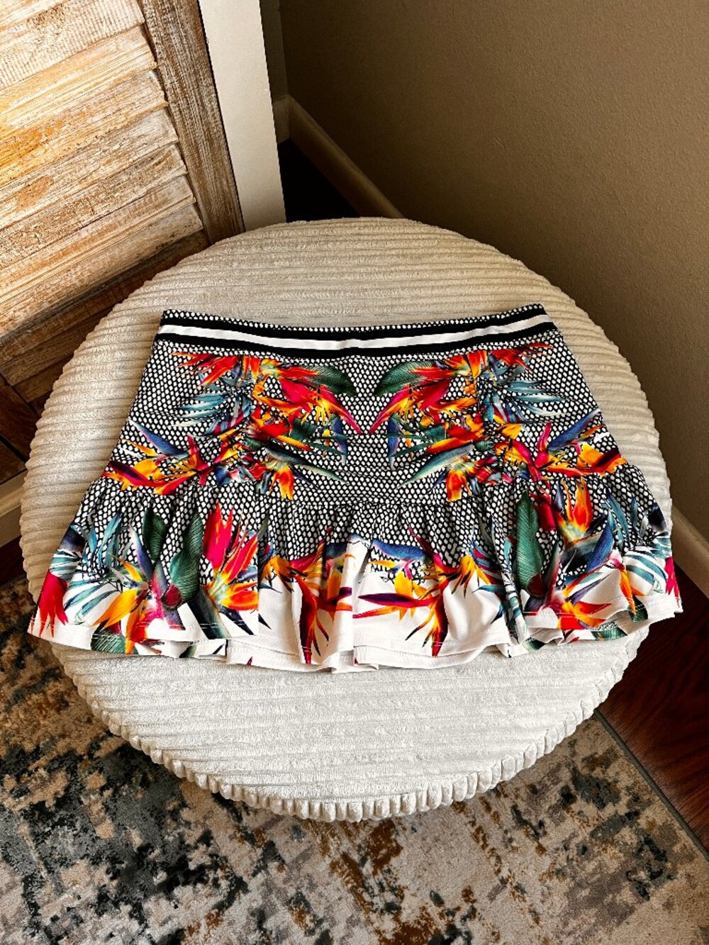 Lucky in Love Copacabana Copa Ruche Tropical Bird of Paradise Skort
